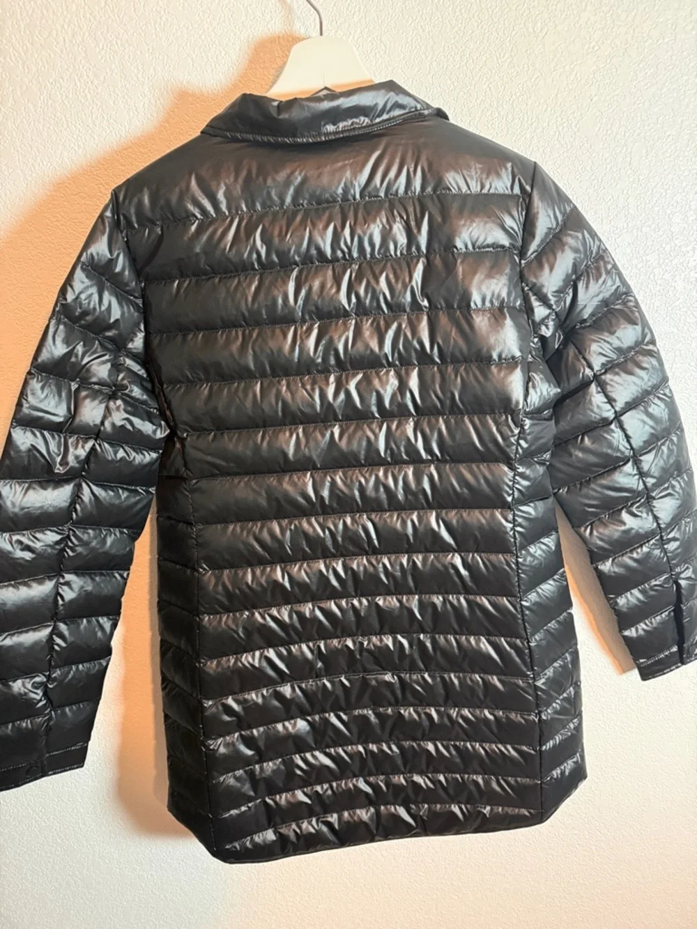 Krimson Klover Black Annie Long Shacket Duck Down Blend Size Medium NWT